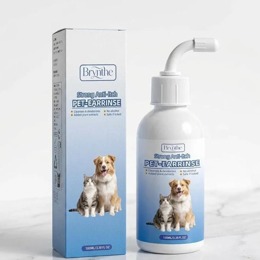 Gentle Pet Ear Cleanser | Odorless Cleaning Solution for Dogs and Cats