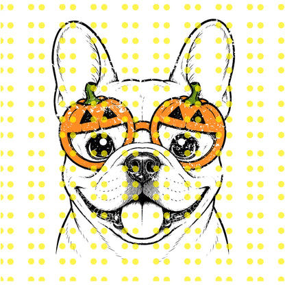 Customizable Halloween Sweatshirt Featuring 50+ Dog Breeds, Humorous Spooky Puppy Graphic Tee, Trick-or-Treat Dog Lover T-Shirt, Unisex Design in Ash Grey - AL