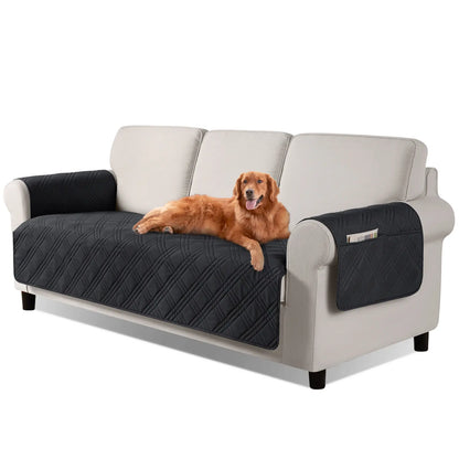 TAOCOCO Waterproof Pet Couch Cover with Non-Slip Backing, Washable Sofa Protector and Slipcover for 3-Cushion Sofas with Side Pocket