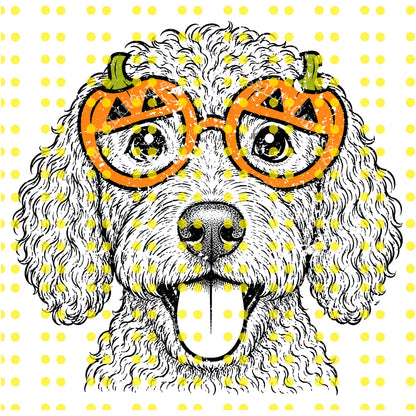 Customizable Halloween Sweatshirt Featuring 50+ Dog Breeds, Humorous Spooky Puppy Graphic Tee, Trick-or-Treat Dog Lover T-Shirt, Unisex Design in Ash Grey - AL