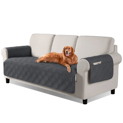 TAOCOCO Waterproof Pet Couch Cover with Non-Slip Backing, Washable Sofa Protector and Slipcover for 3-Cushion Sofas with Side Pocket
