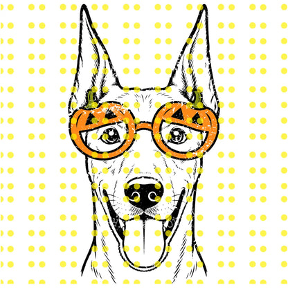 Customizable Halloween Sweatshirt Featuring 50+ Dog Breeds, Humorous Spooky Puppy Graphic Tee, Trick-or-Treat Dog Lover T-Shirt, Unisex Design in Ash Grey - AL