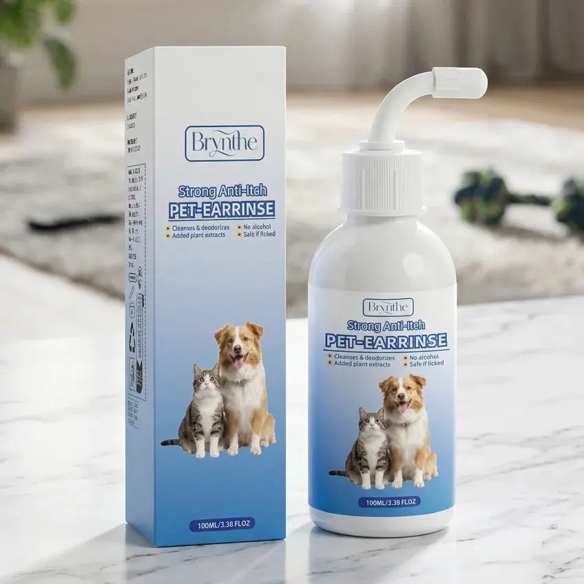 Gentle Pet Ear Cleanser | Odorless Cleaning Solution for Dogs and Cats