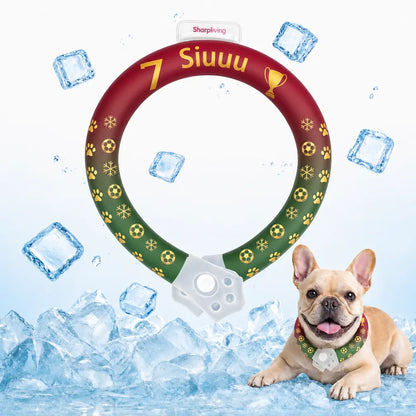 Keep Your Pets Cool This Summer with Our Advanced Reusable Pet Cooling Collar - Featuring a 64°F Ice Ring for Instant Heat Relief!