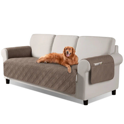 TAOCOCO Waterproof Pet Couch Cover with Non-Slip Backing, Washable Sofa Protector and Slipcover for 3-Cushion Sofas with Side Pocket