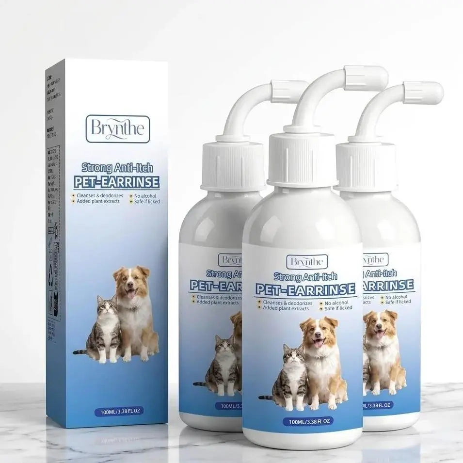 Gentle Pet Ear Cleanser | Odorless Cleaning Solution for Dogs and Cats