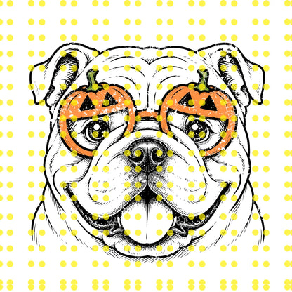 Customizable Halloween Sweatshirt Featuring 50+ Dog Breeds, Humorous Spooky Puppy Graphic Tee, Trick-or-Treat Dog Lover T-Shirt, Unisex Design in Ash Grey - AL