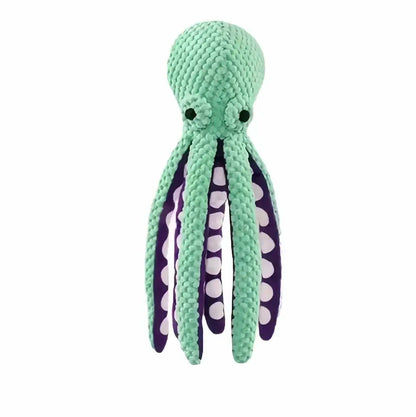 Premium Plush Squeaky Dog Toy for Dogs of All Sizes - Interactive Soft Fabric Chew Toy for Boredom Relief and Indoor Play - MRWJ
