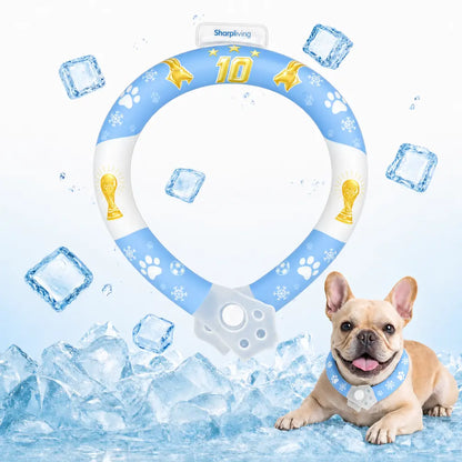 Keep Your Pets Cool This Summer with Our Advanced Reusable Pet Cooling Collar - Featuring a 64°F Ice Ring for Instant Heat Relief!