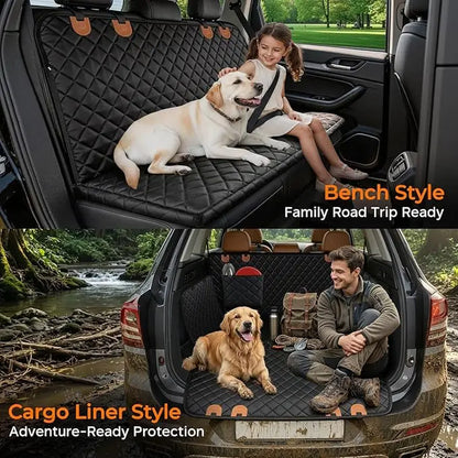 Premium Waterproof Dog Car Seat Cover - Universal Fit, Scratchproof, Non-Slip, Washable Travel Mat for All Seasons