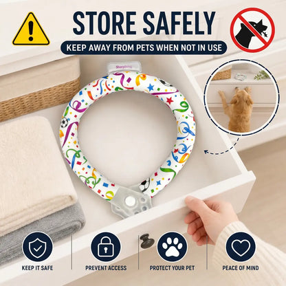 Keep Your Pets Cool This Summer with Our Advanced Reusable Pet Cooling Collar - Featuring a 64°F Ice Ring for Instant Heat Relief!
